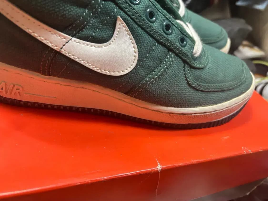 나이키 에어포스1 cavas HIGH 녹/흰 상품이미지8