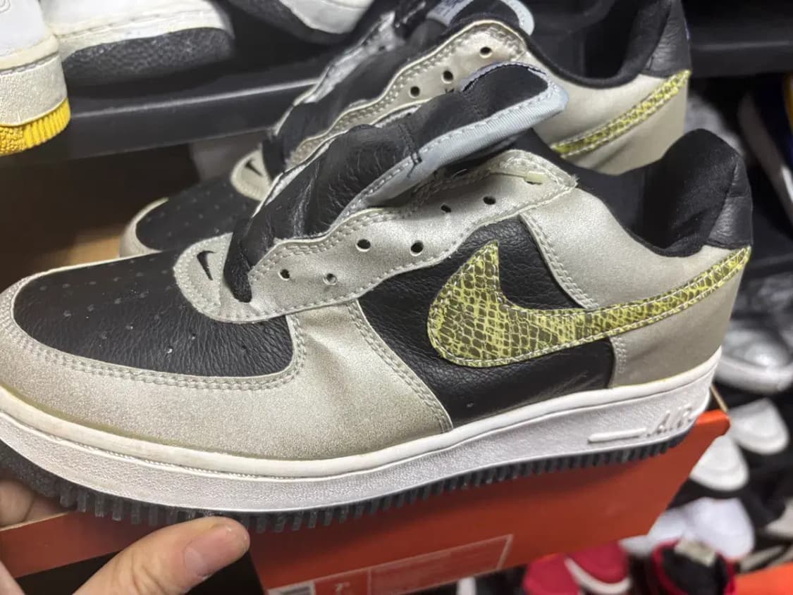 나이키 에어 포스1B  흑뱀피 OG 신품 01년 상품이미지4