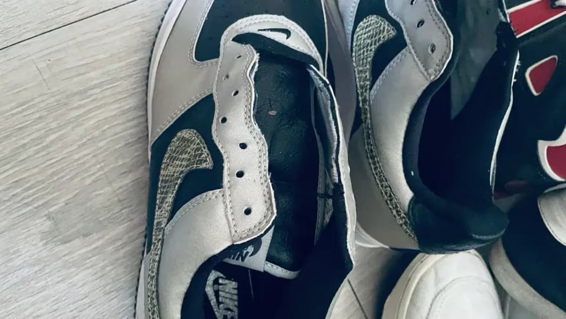 나이키 에어 포스1B  흑뱀피 OG 신품 01년 상품이미지8