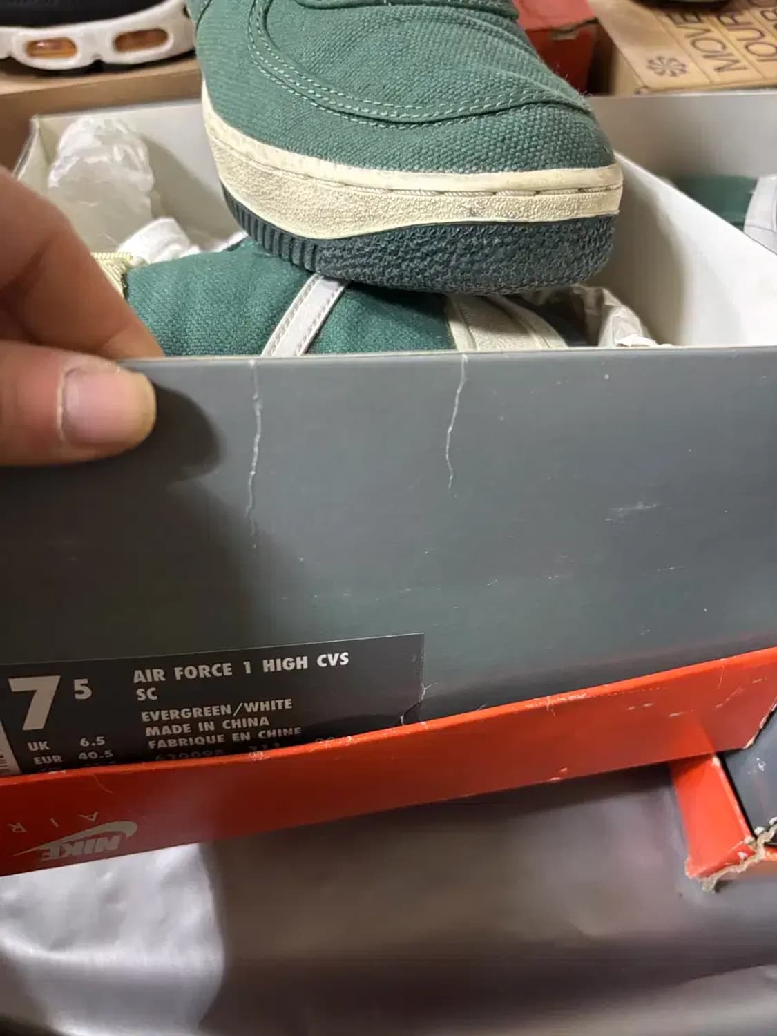 1994 나이키 에어포스1 하이 cvs 에버그린 상품이미지7