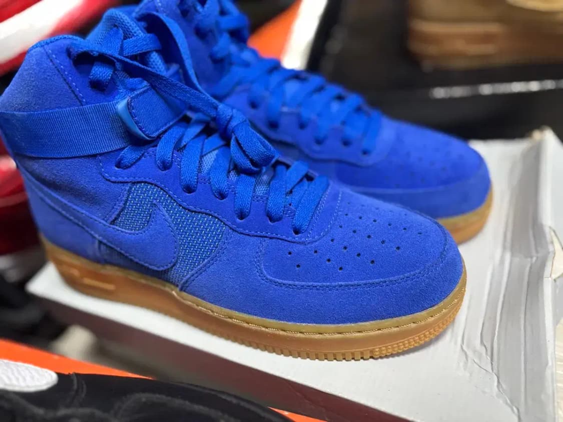 나이키 에어포스 1 하이 07 블루/생고무완창 상품이미지1