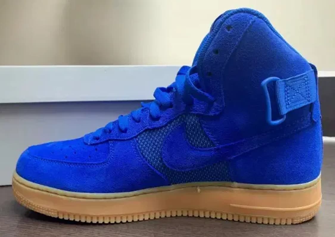 나이키 에어포스 1 하이 07 블루/생고무완창 상품이미지3