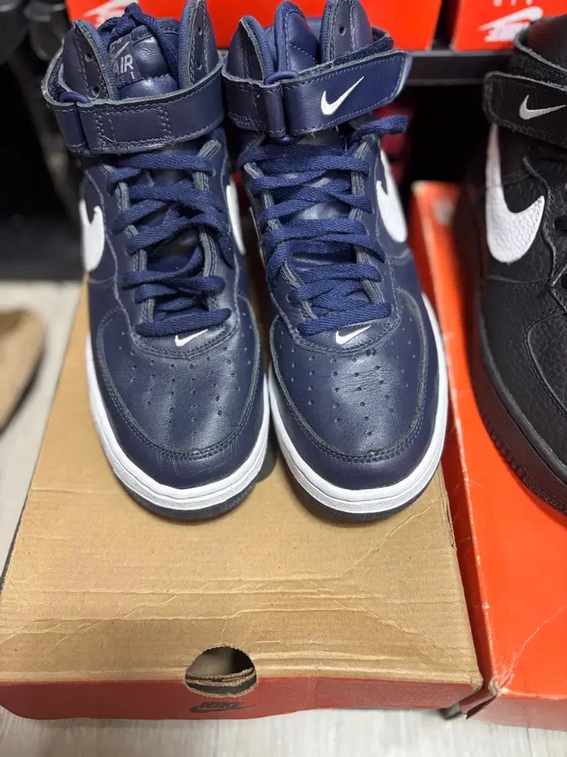 에어포스1 하이 sc 하이 네이비/화이트 상품이미지1