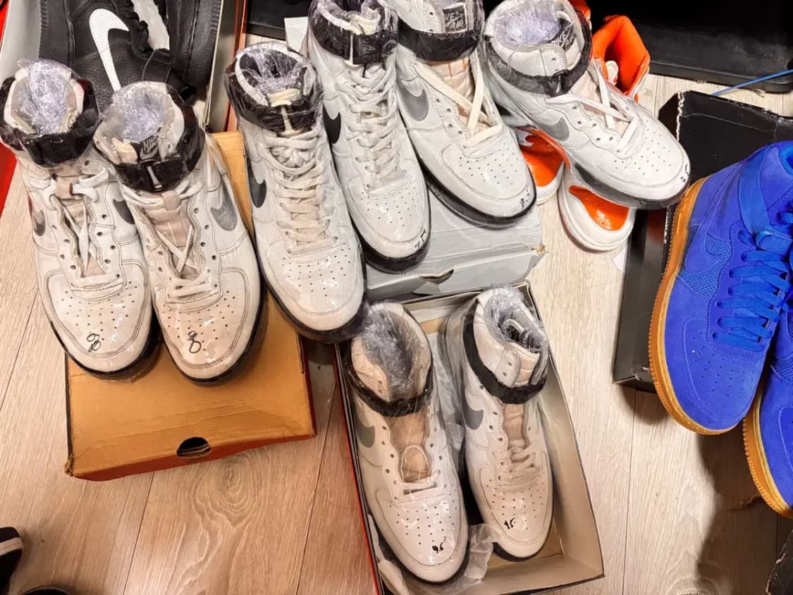 91년 나이키 에어 포스1  하이 레어 타이완 완창 하이 255 상품이미지3