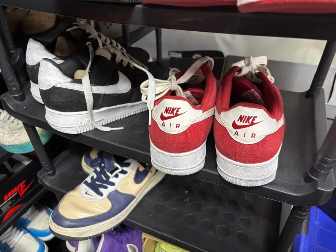 나이키 에어포스1 로우 cvs 빨흰 상품이미지3