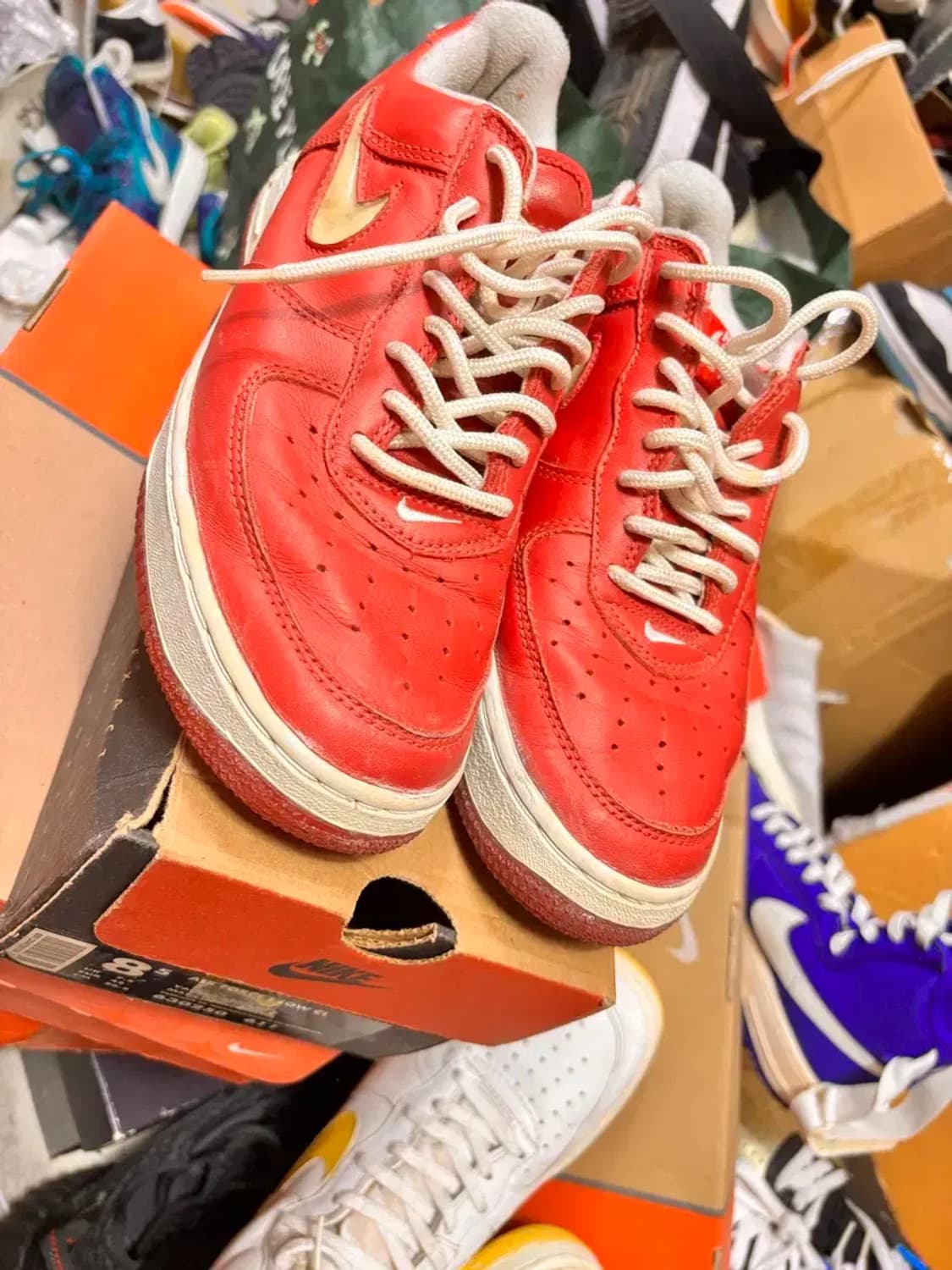 NIKE 나이키 에어 포스1 cl 케찹 로우 미품 상품이미지2