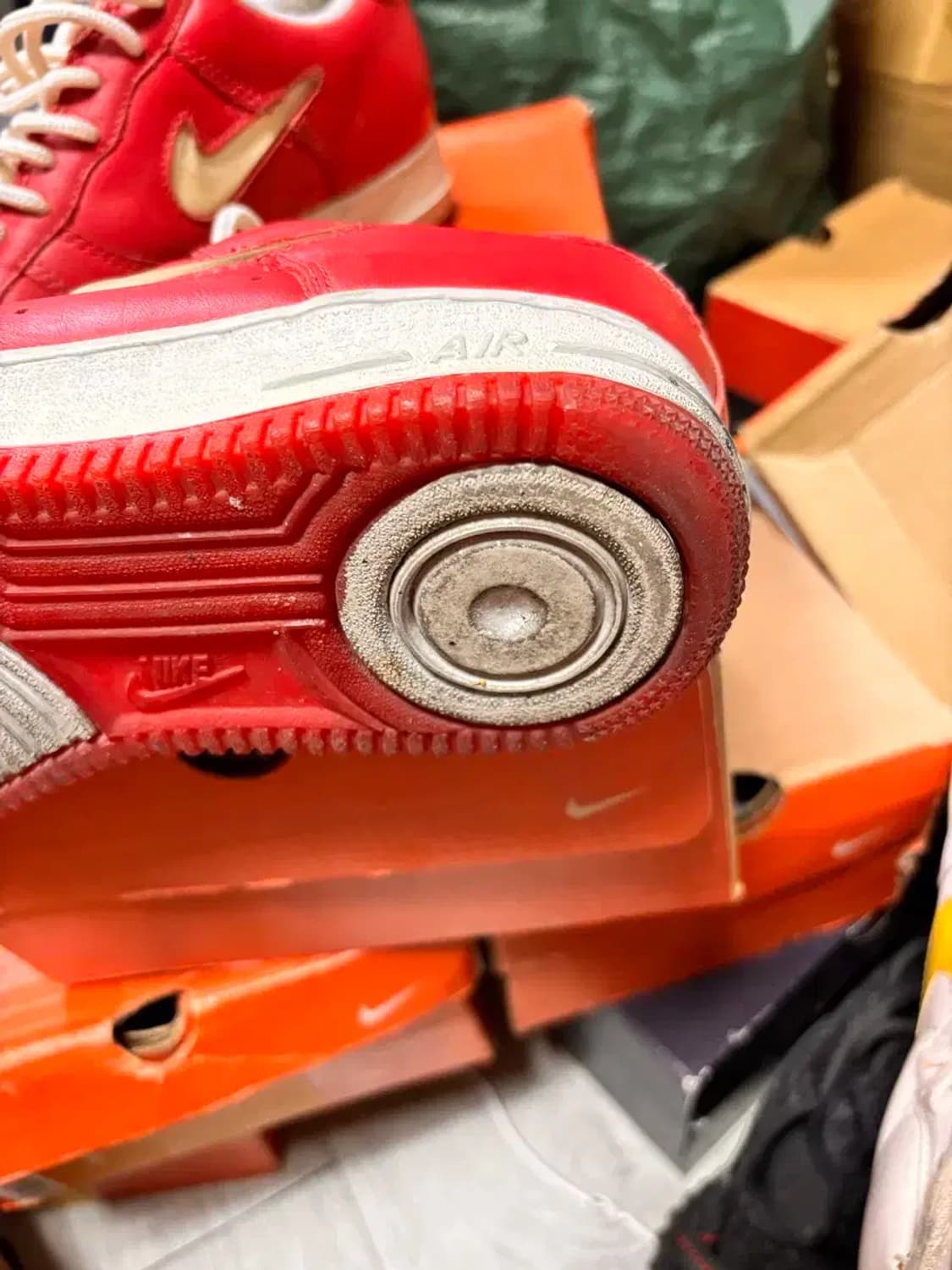 NIKE 나이키 에어 포스1 cl 케찹 로우 미품 상품이미지5