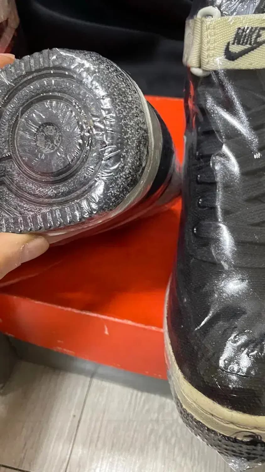 94년 nike air force 1 high canvas 검/흰 신품 상품이미지5