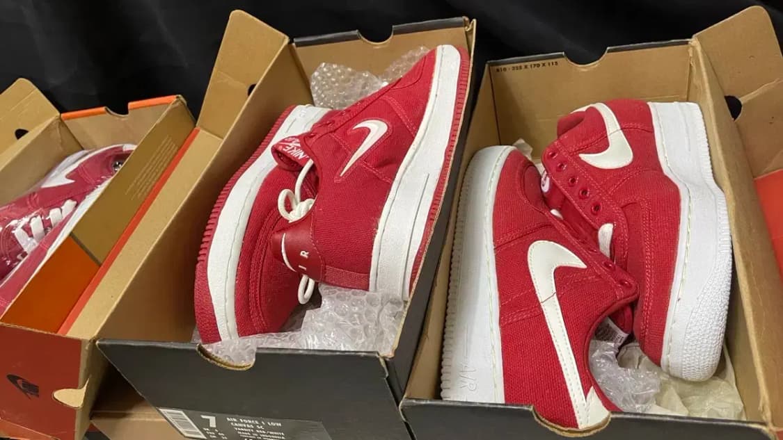 98 나이키 에어 포스1 cvs 로우 빨흰 상품이미지5