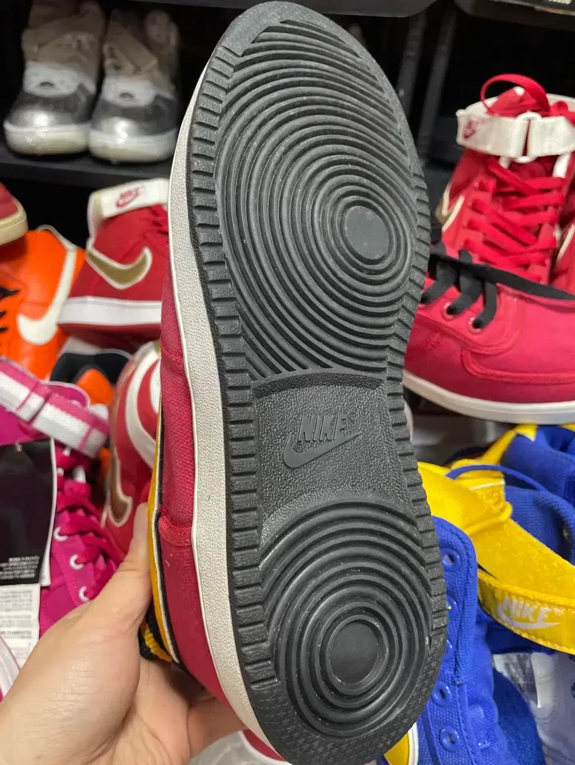 02년 레트로 나이키 반달 하이 빨/노 og 상품이미지4