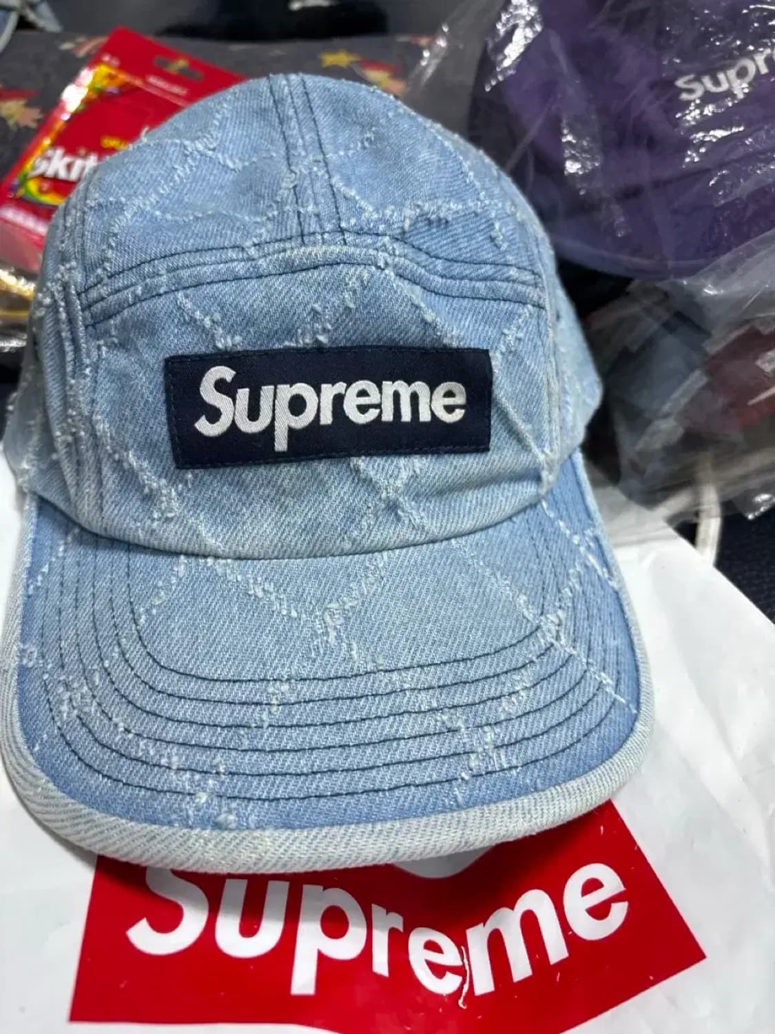 Supreme 슈프림 데님 캠프캡 상품이미지1