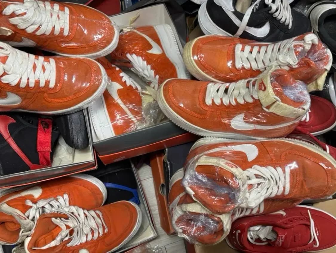 나이키 95년 에어 포스1 하이 cvs 주흰 상품이미지2