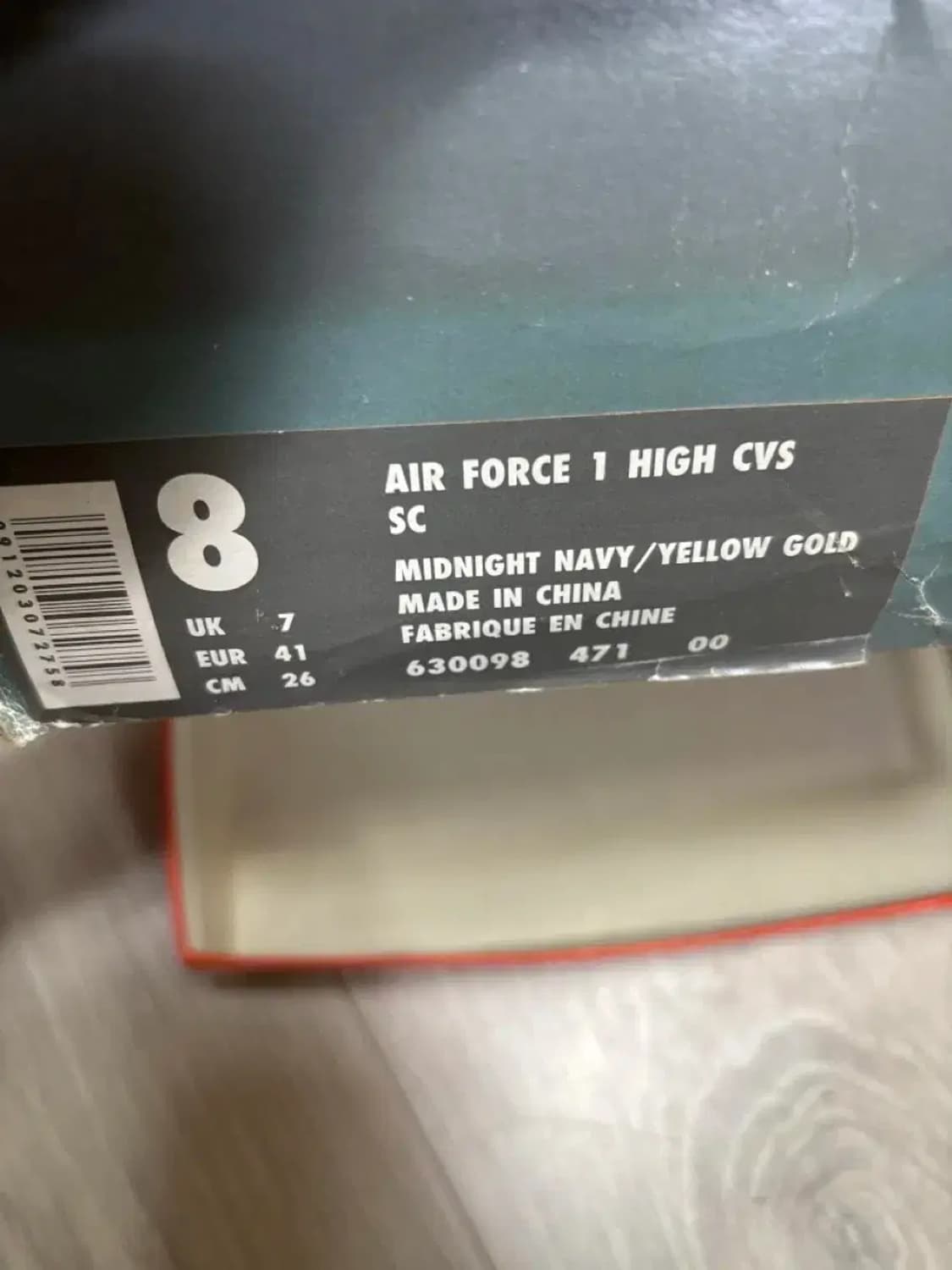 [260] 나이키 AIR FORCE 1 CVS 하이 남노 신품 상품이미지3