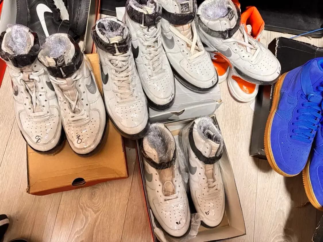 91년 나이키 air force high 검정완창 상품이미지1