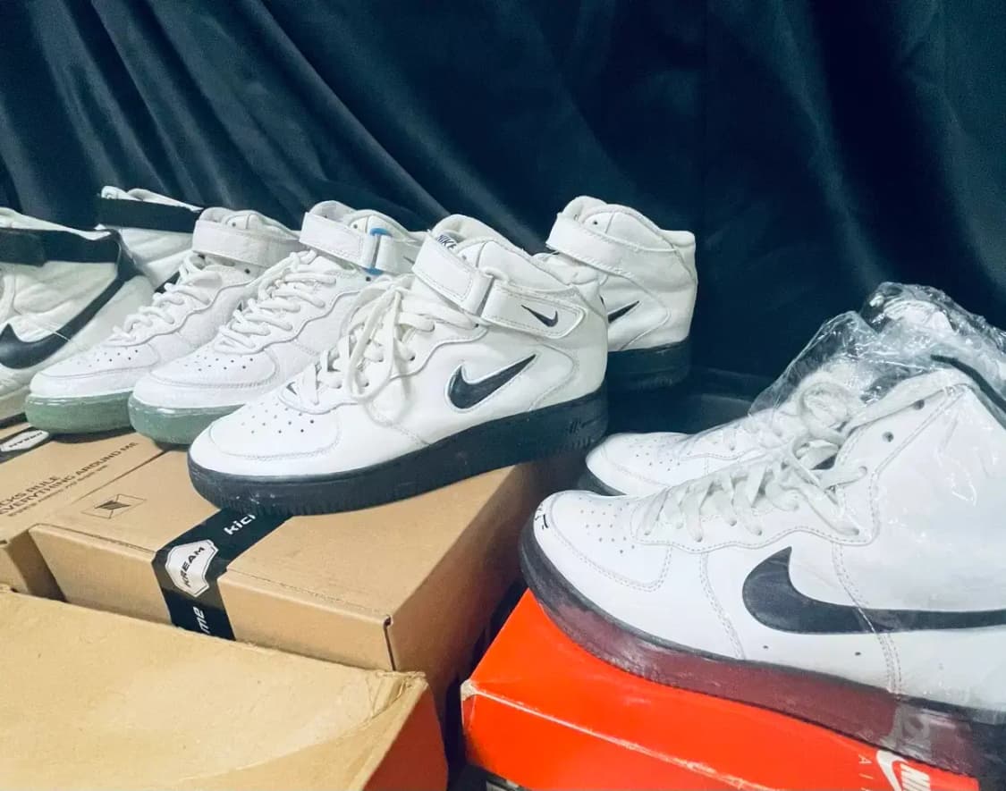 91년 나이키 air force high 검정완창 상품이미지3