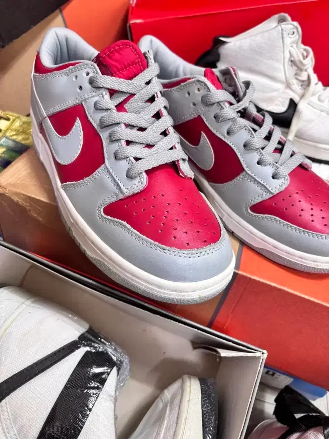 99년 NIKE DUNK LOW red/slv 상품이미지3