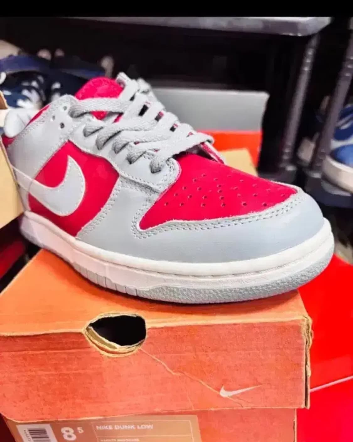 99년 NIKE DUNK LOW red/slv 상품이미지5