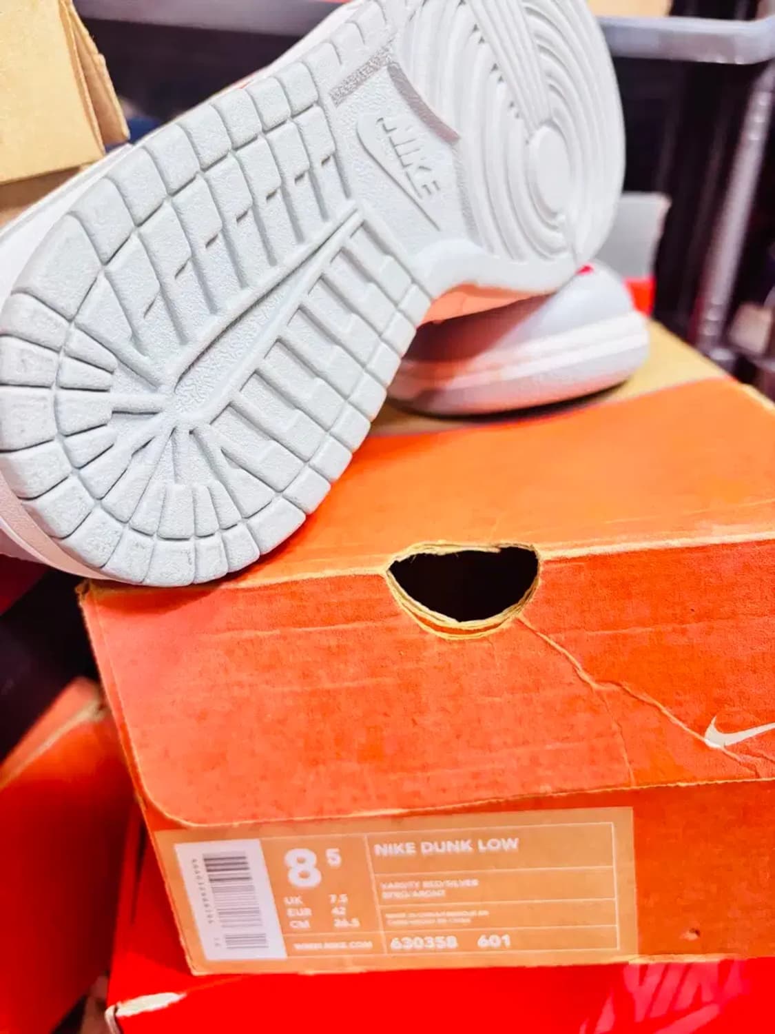 99년 NIKE DUNK LOW red/slv 상품이미지8