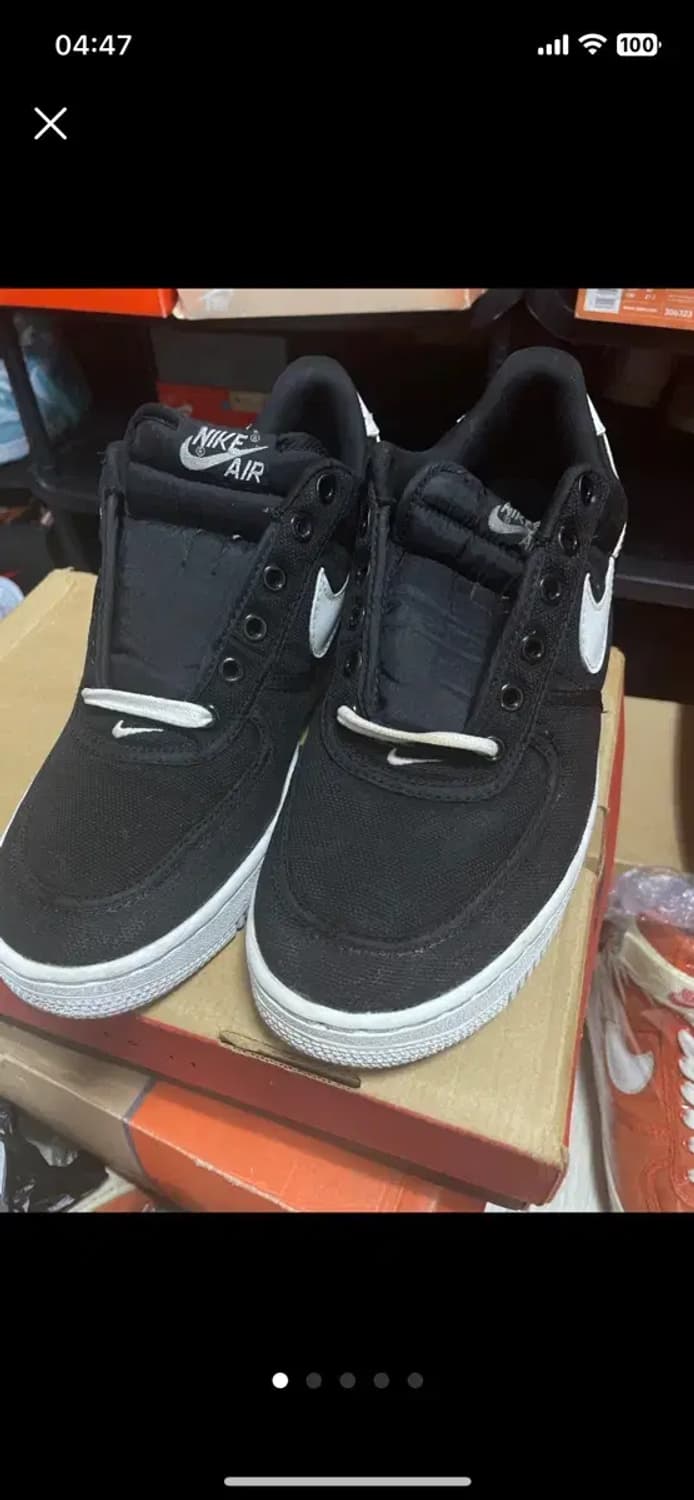 나이키 에어포스 1 로우 cvs 검/흰 상품이미지3