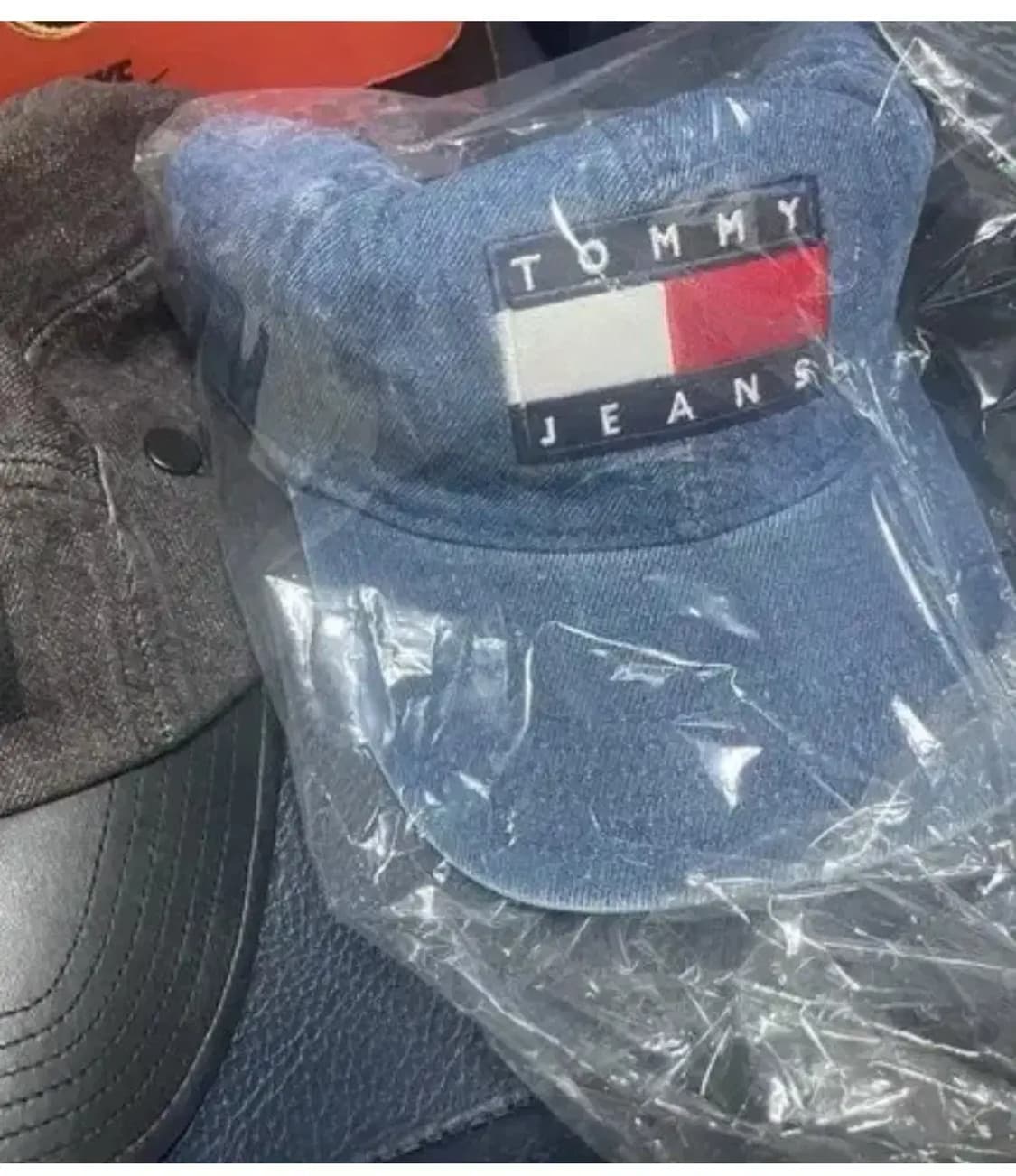 90s 타미진 데님 볼캡 미사용 상품이미지1