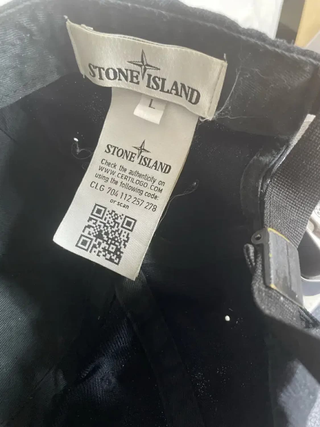 스톤아일랜드 볼캡 블랙 L 상품이미지4