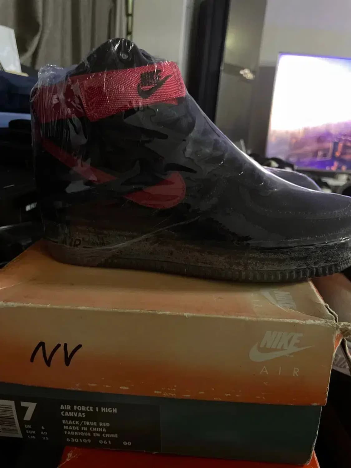 나이키 에어포스1 하이 캔바스 미사용 상품이미지5