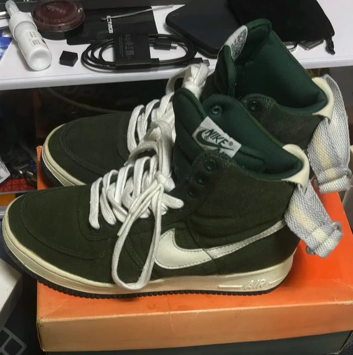 나이키 에어포스1 하이 CVS 에버그린 상품이미지7