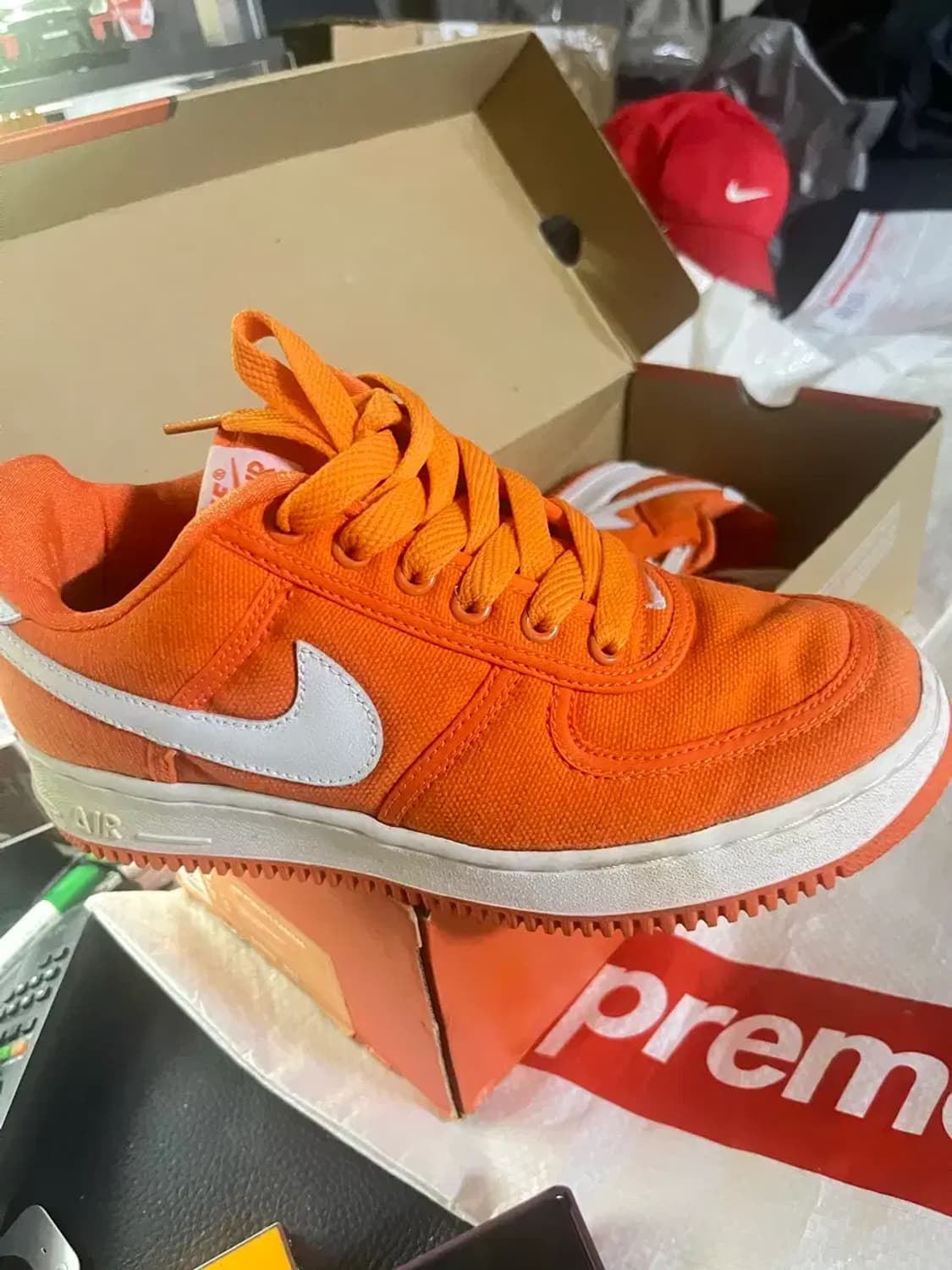 나이키 에어포스1 캔버스 오렌지 상품이미지3