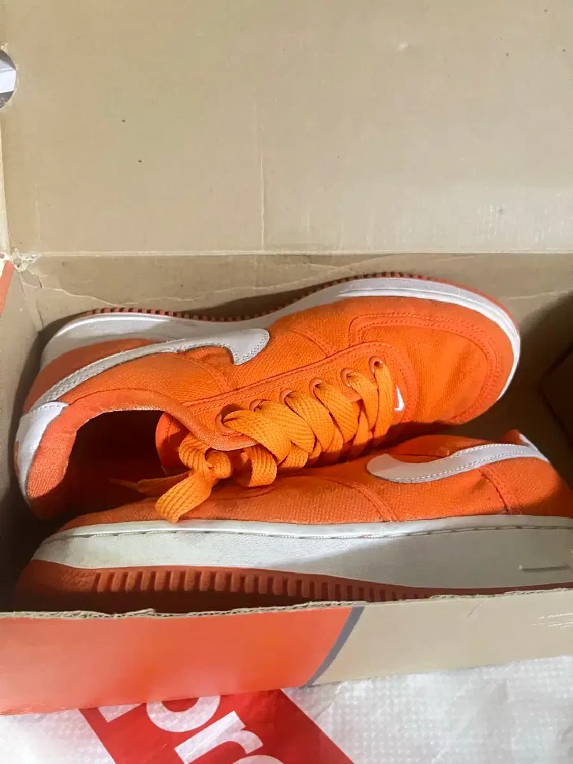 나이키 에어포스1 캔버스 오렌지 상품이미지5
