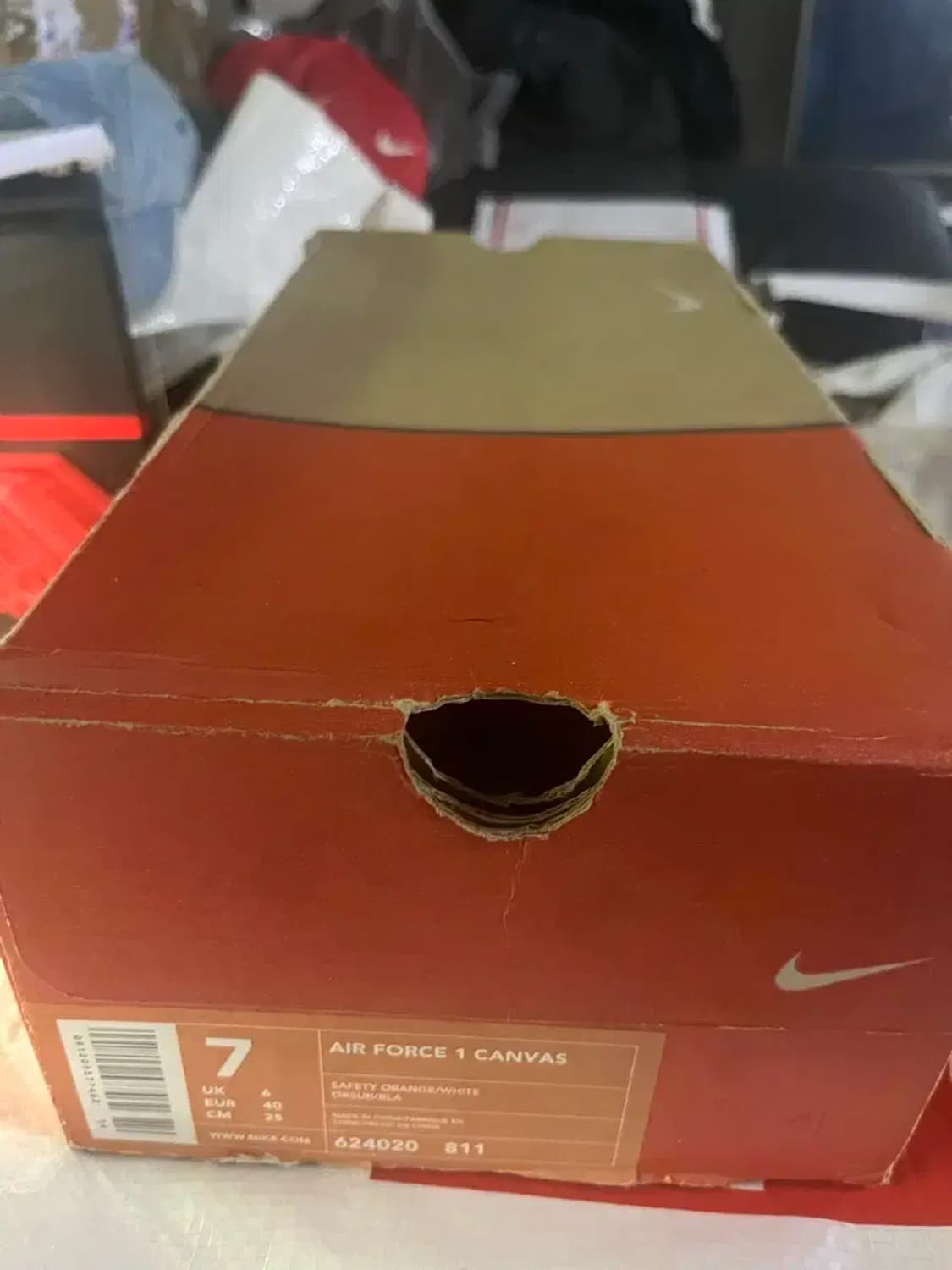 나이키 에어포스1 캔버스 오렌지 상품이미지7
