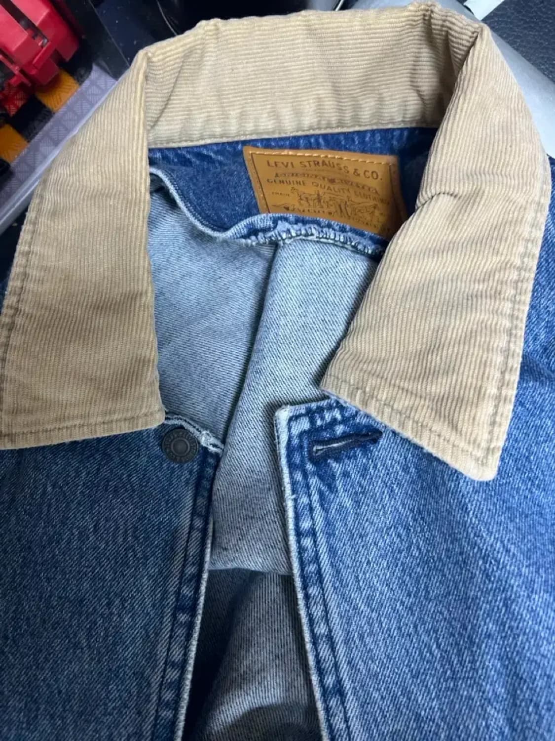 빈티지 90s 리바이스 데님 자켓 코듀로이 상품이미지4