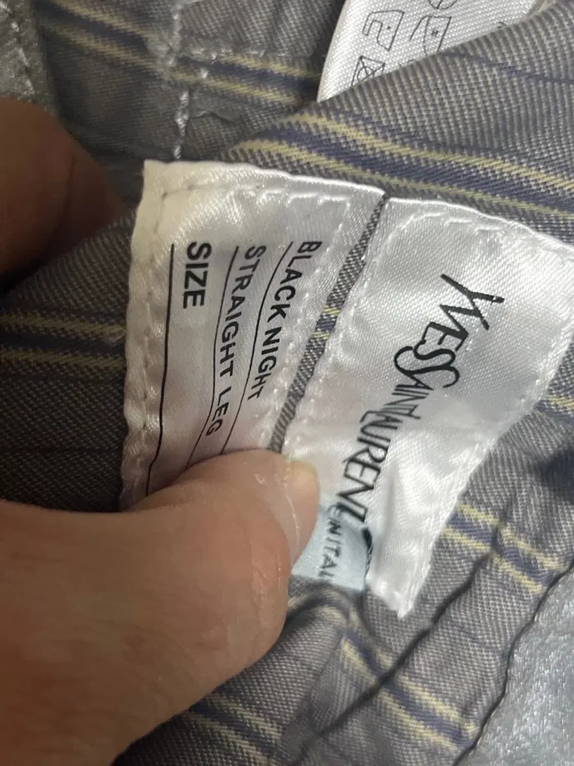 입생로랑  코팅진 스트레이트 핏 상품이미지5