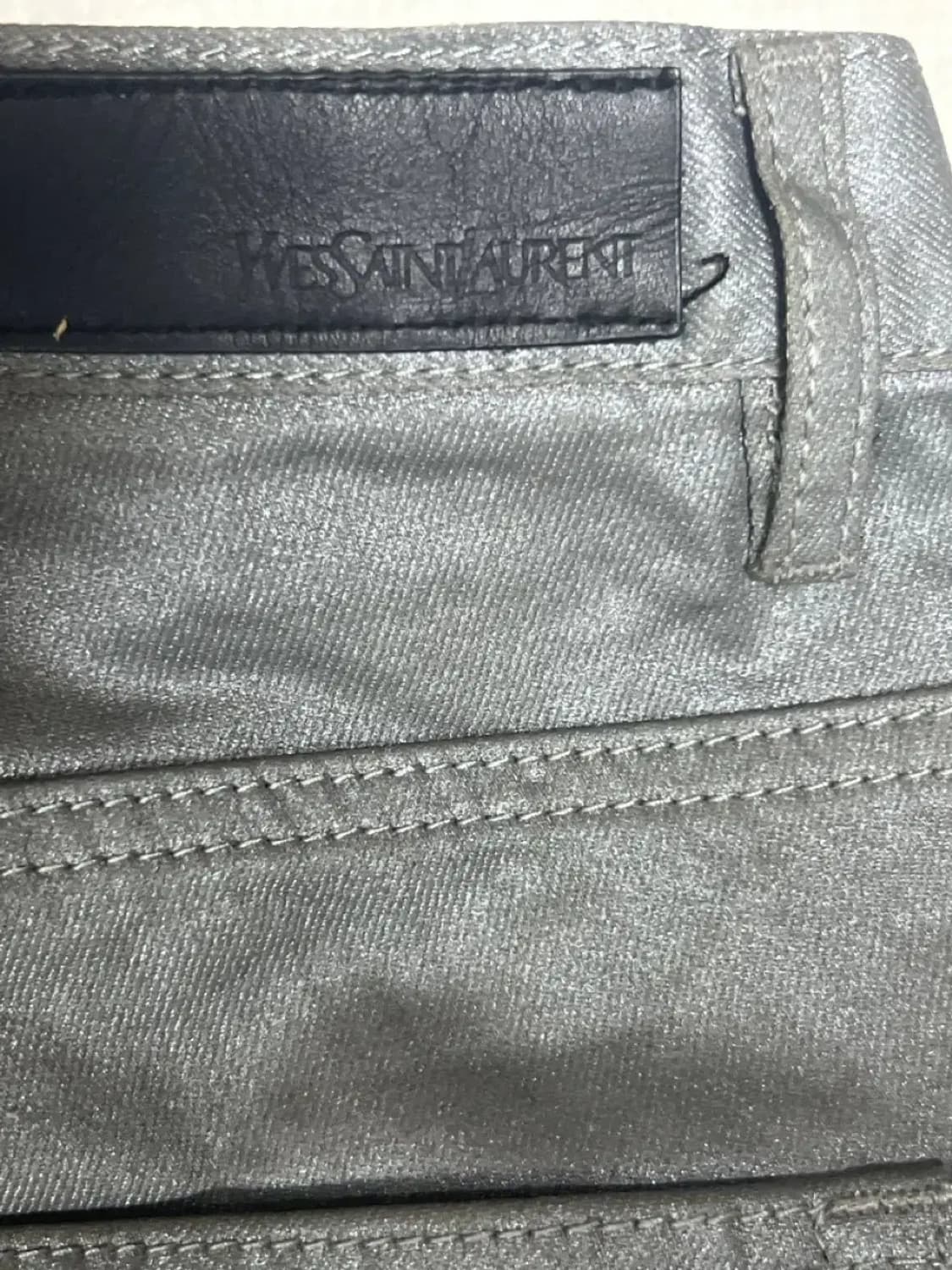 입생로랑  코팅진 스트레이트 핏 상품이미지8