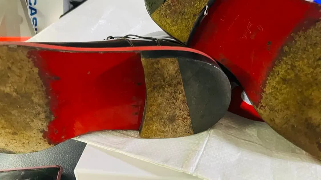 크리스찬 루부탱 레드솔 레이스 부츠 상품이미지3