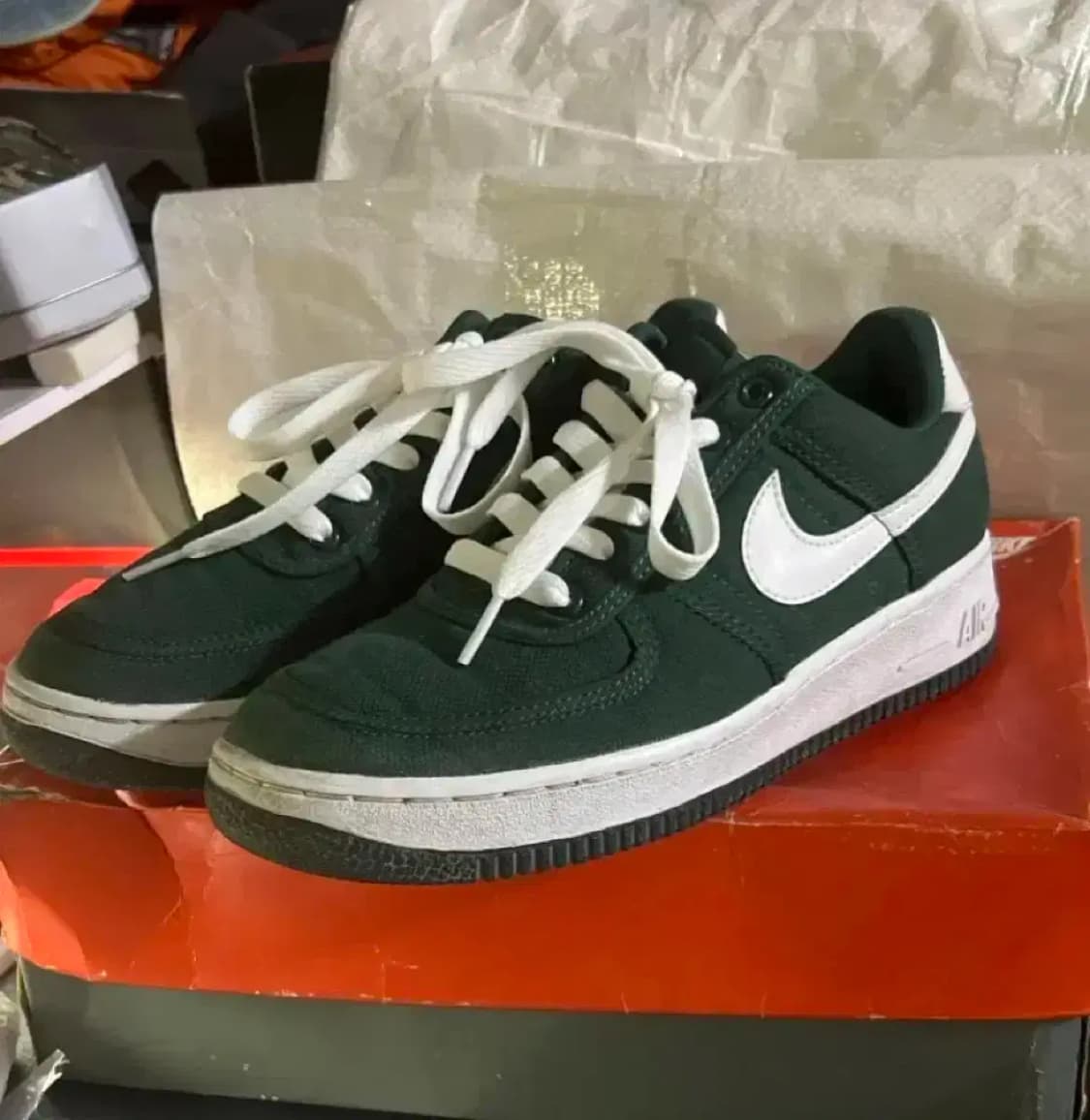 나이키 에어포스1  캔버스 로우 260 미품 상품이미지1