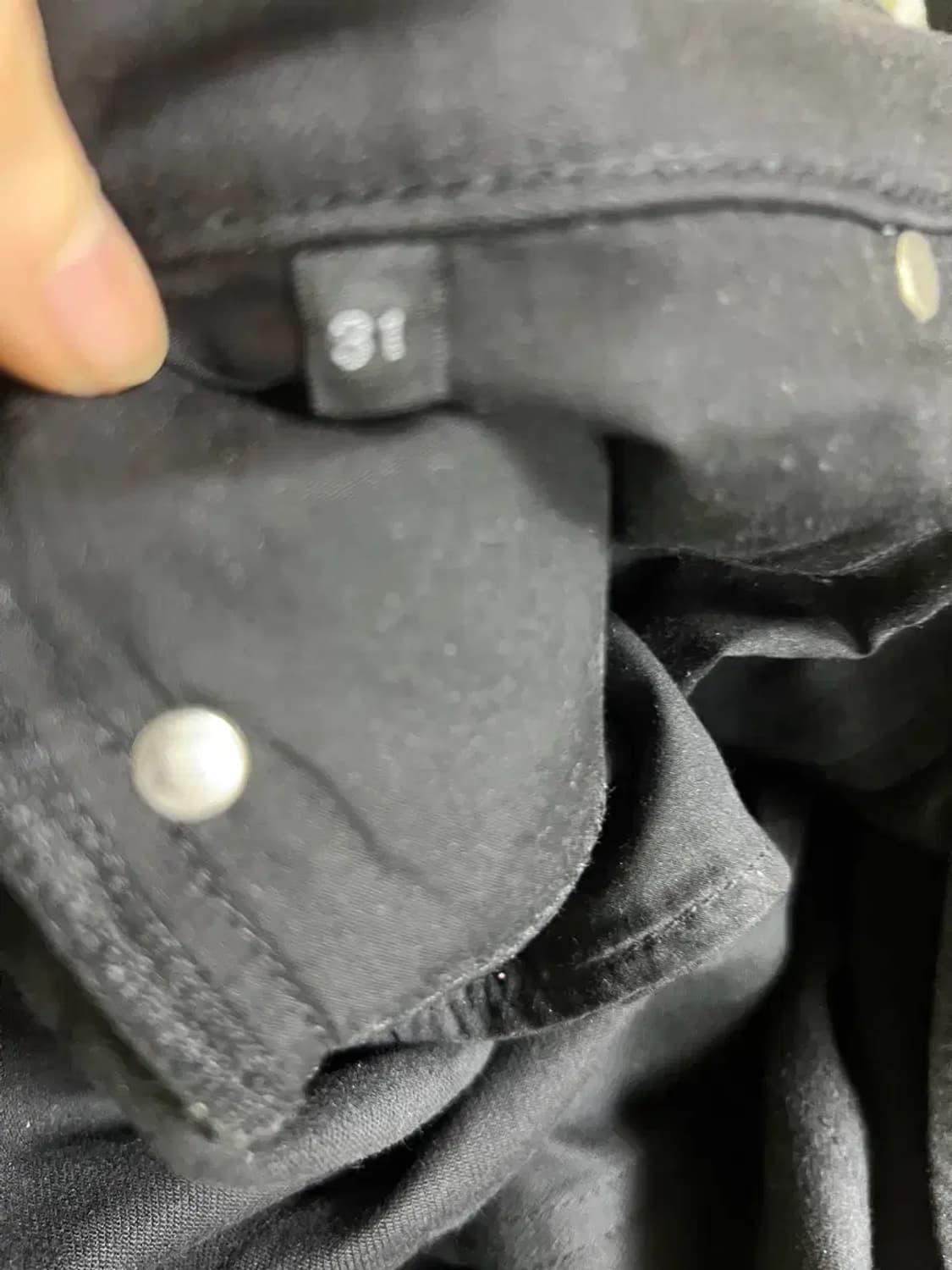 생로랑 블랙데님 지퍼진 상품이미지7