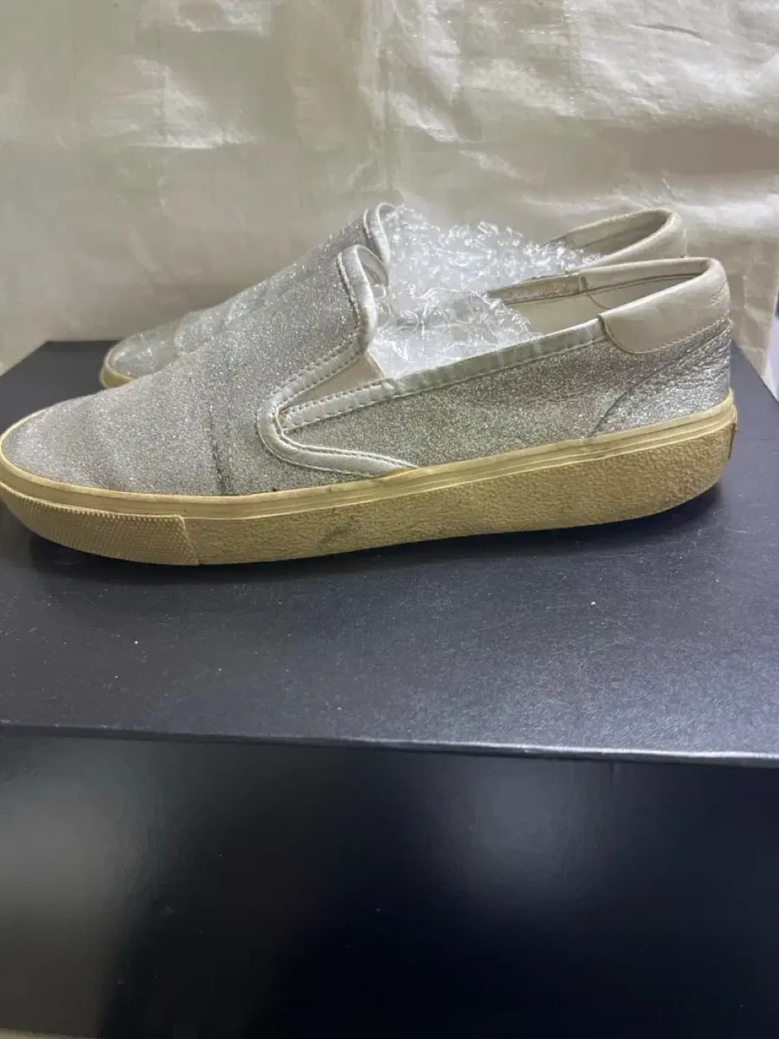생로랑 실버 글리터 슬립온 40 상품이미지1