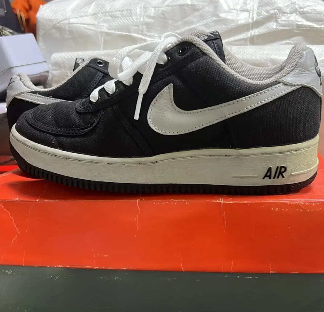 나이키 에어포스1 블랙 캔버스 2001년 상품이미지1