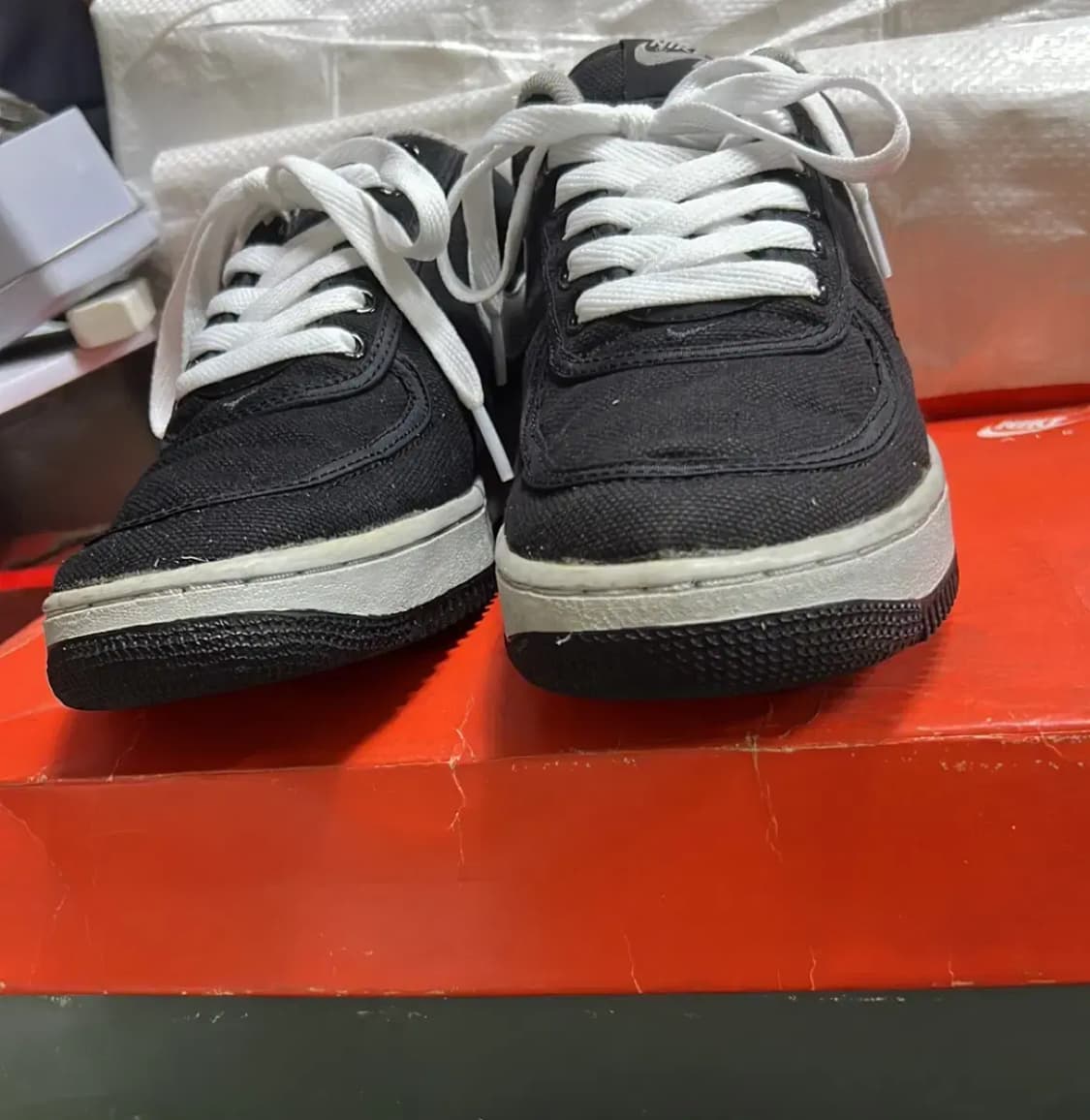 나이키 에어포스1 블랙 캔버스 2001년 상품이미지2