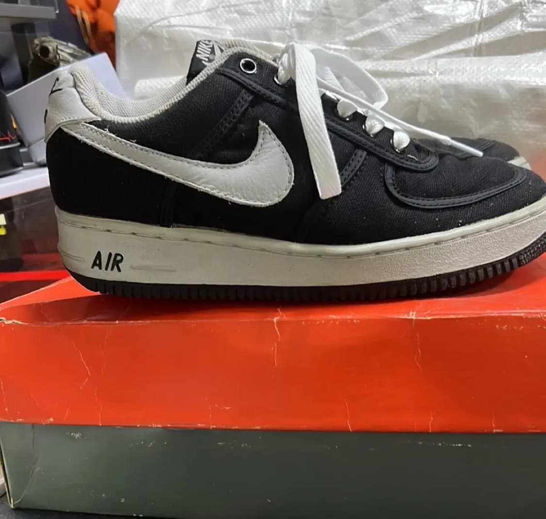 나이키 에어포스1 블랙 캔버스 2001년 상품이미지3
