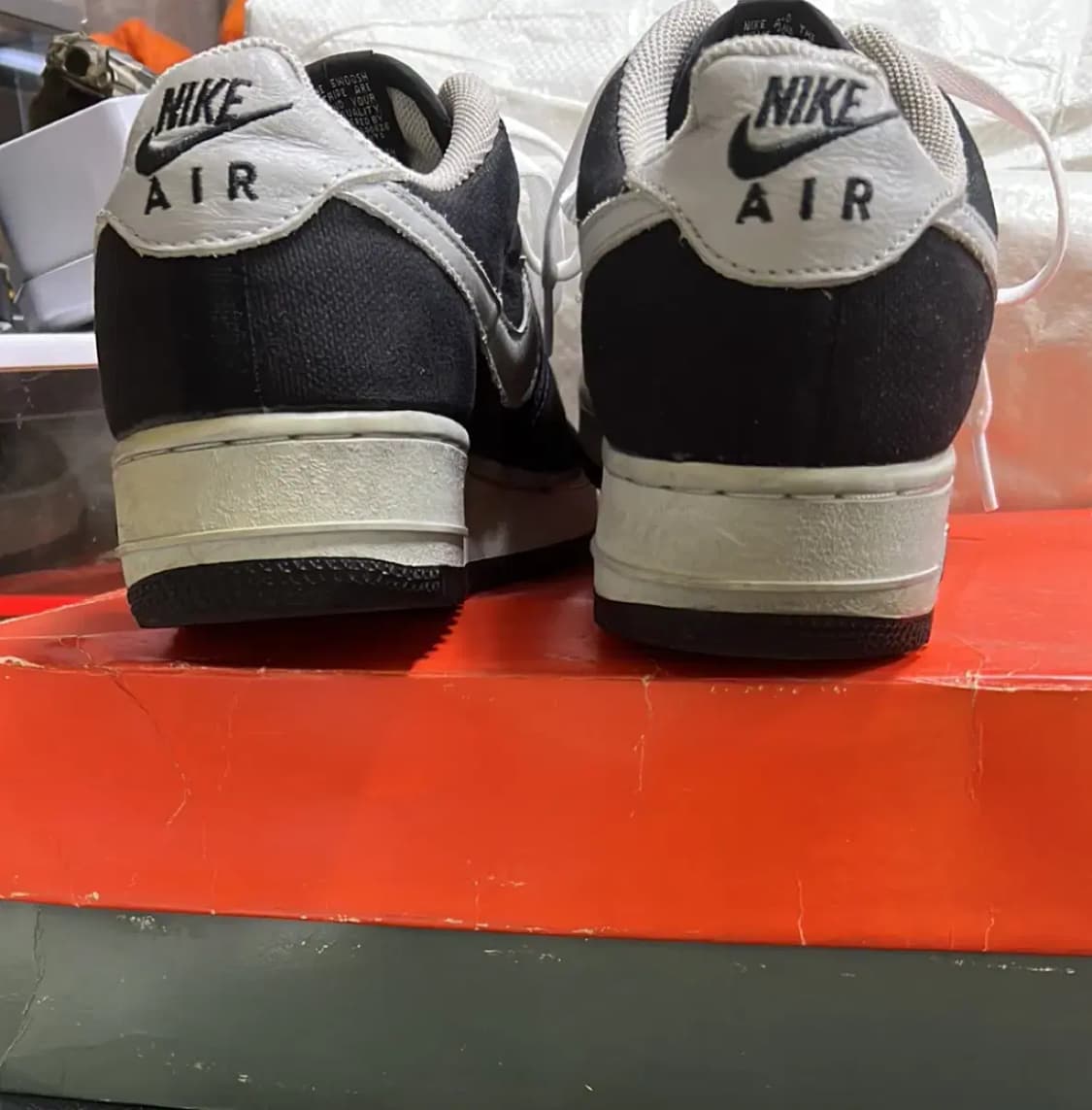 나이키 에어포스1 블랙 캔버스 2001년 상품이미지5