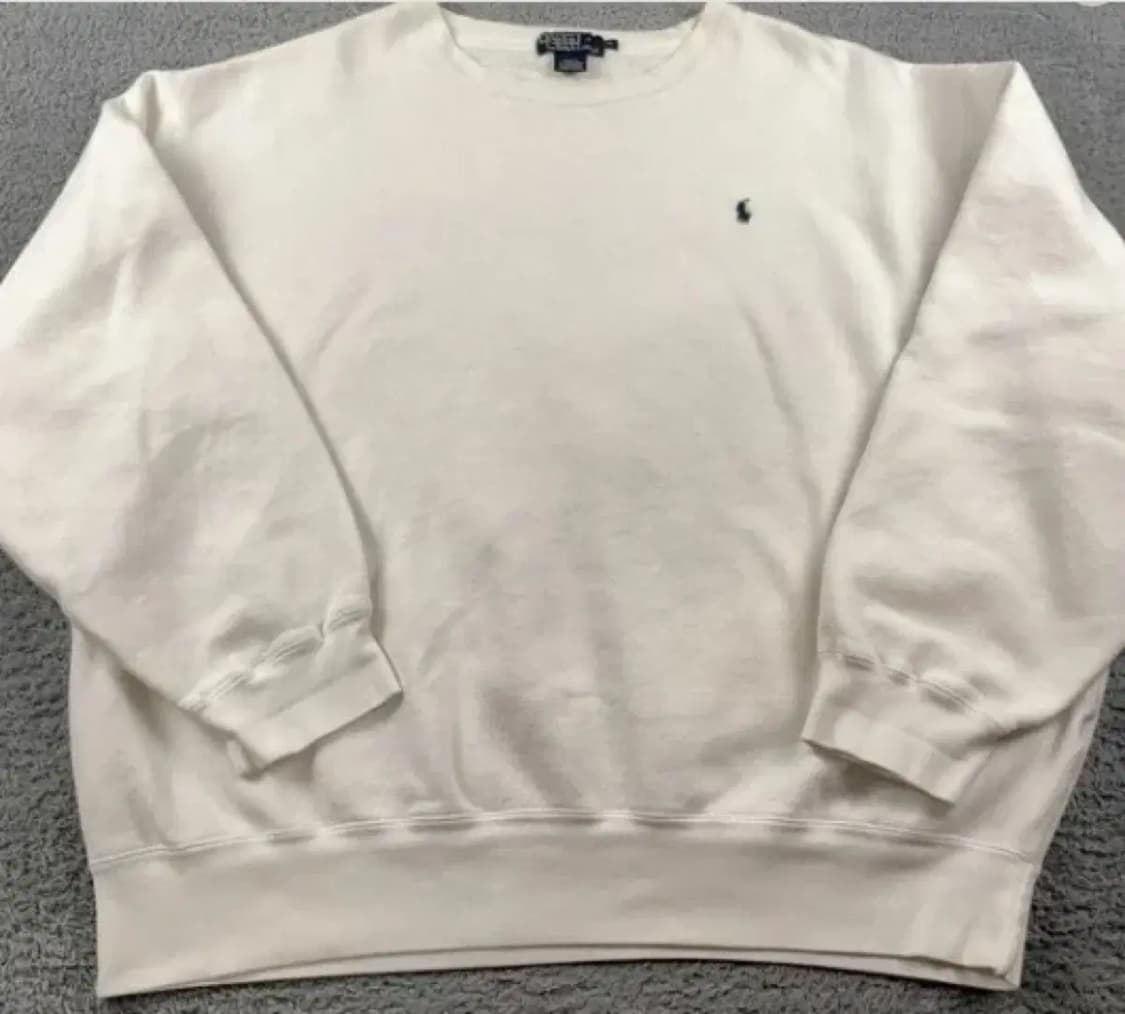 폴로 랄프로렌 화이트 맨투맨 xl 상품이미지1