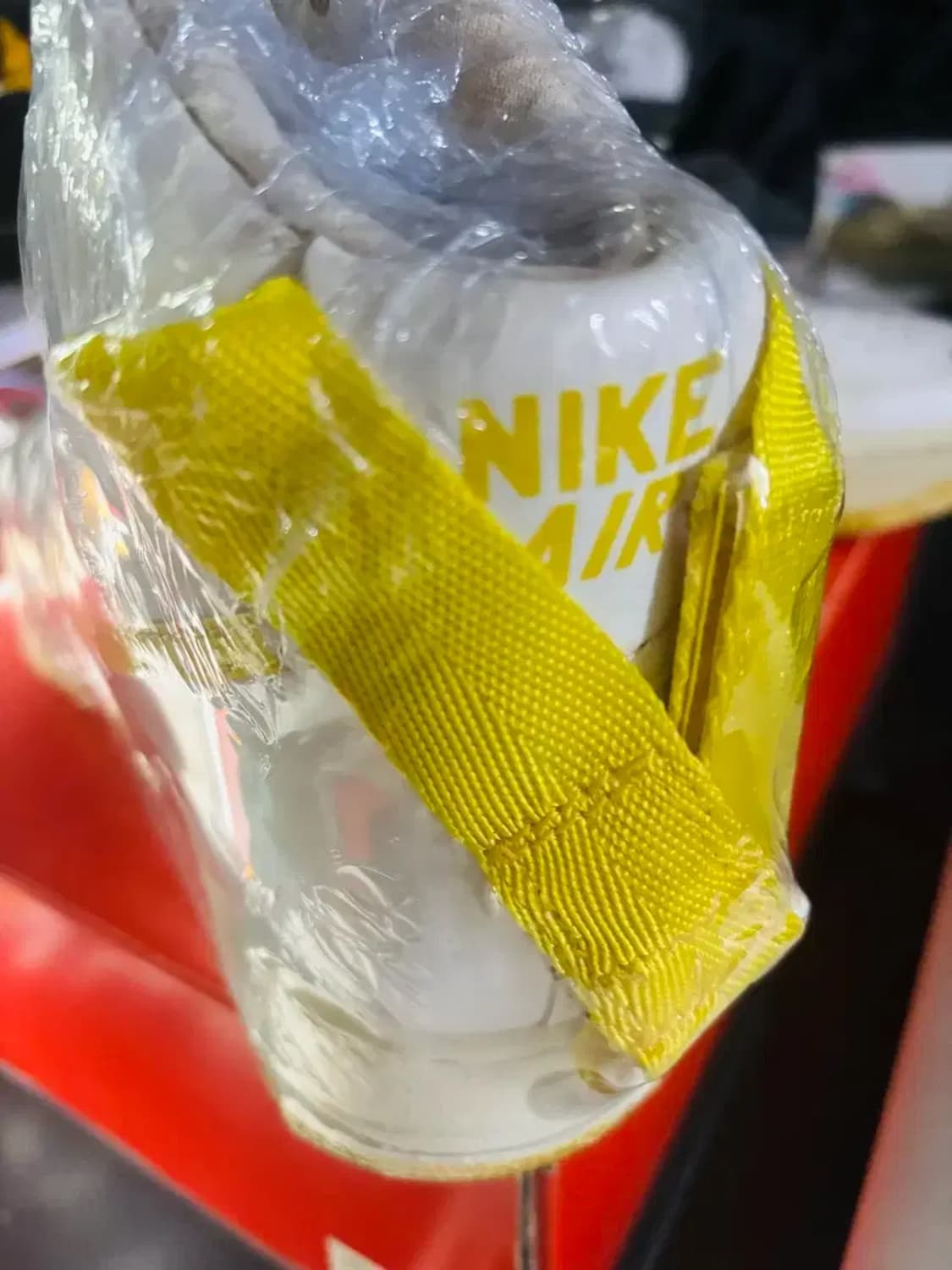 91년 나이키 에어포스1 하이 흰/노 270 신품 상품이미지4