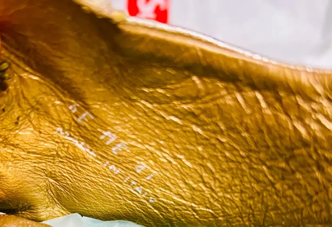 디올옴므 골드 하이탑 스니커즈 41 상품이미지3