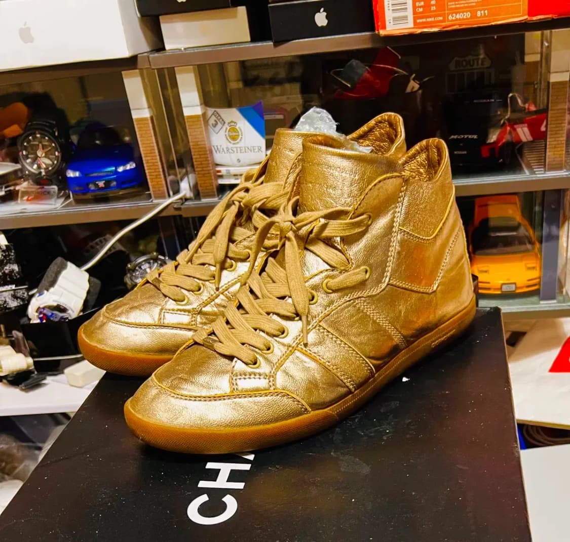 디올옴므 골드 하이탑 스니커즈 41 상품이미지6