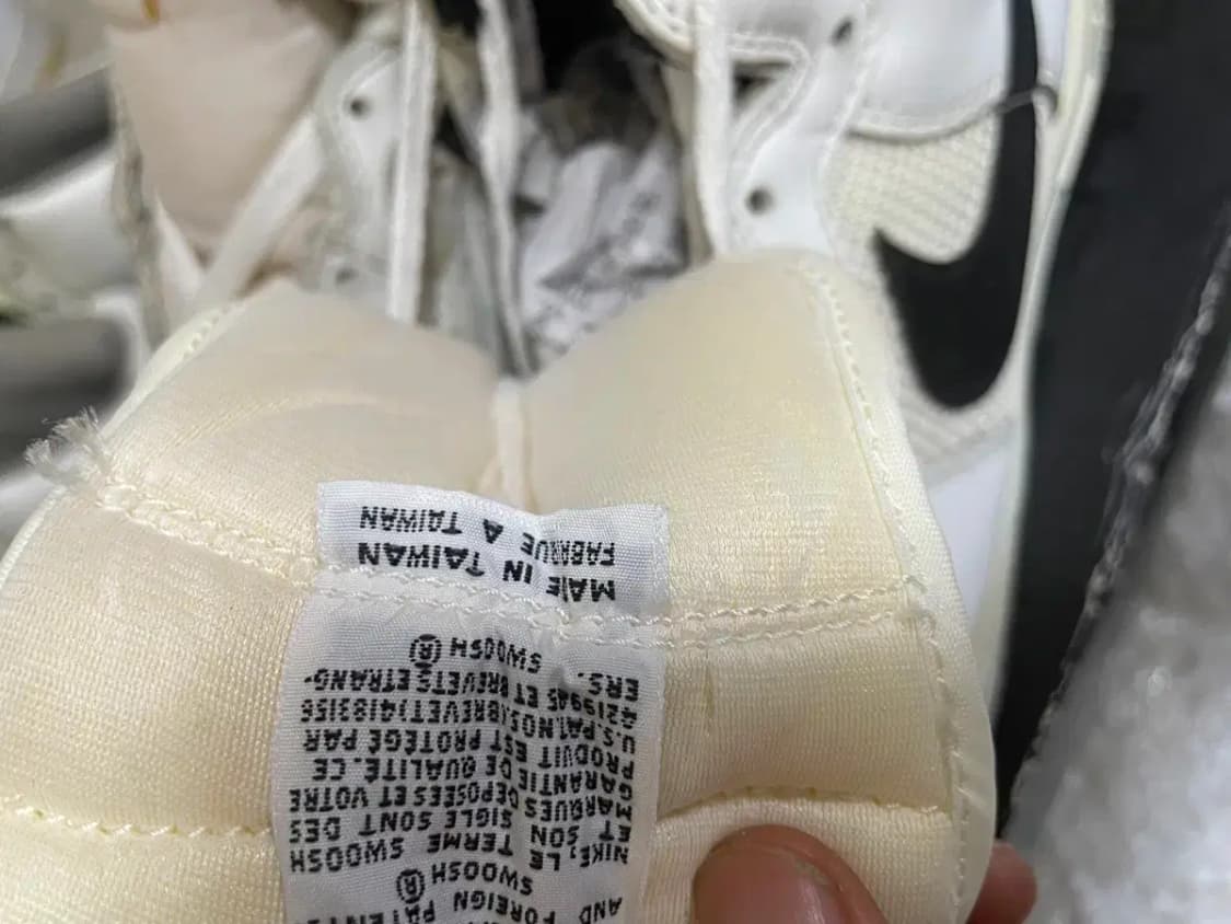 91년 나이키 에어포스1 흰/검 메쉬 하이 신품 상품이미지8