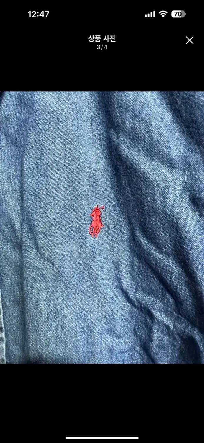 폴로 랄프로렌 데님 셔츠 남방 xl 상품이미지3