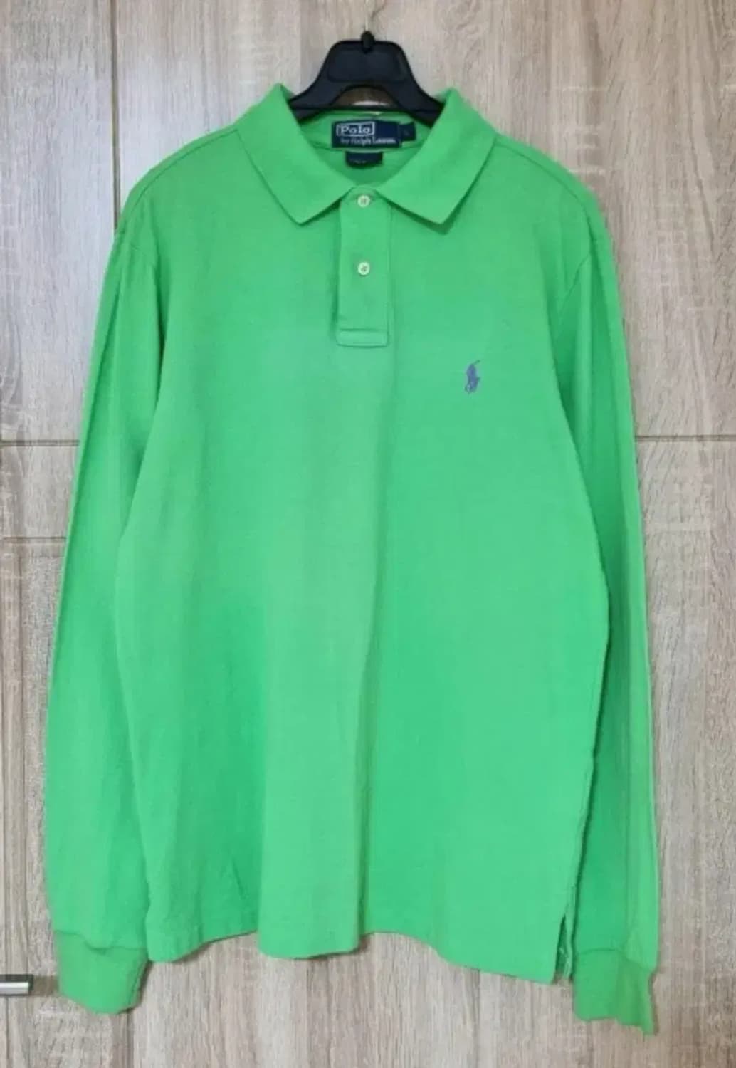 폴로 랄프로렌 긴팔 카라티 연두색 매장판L 상품이미지1