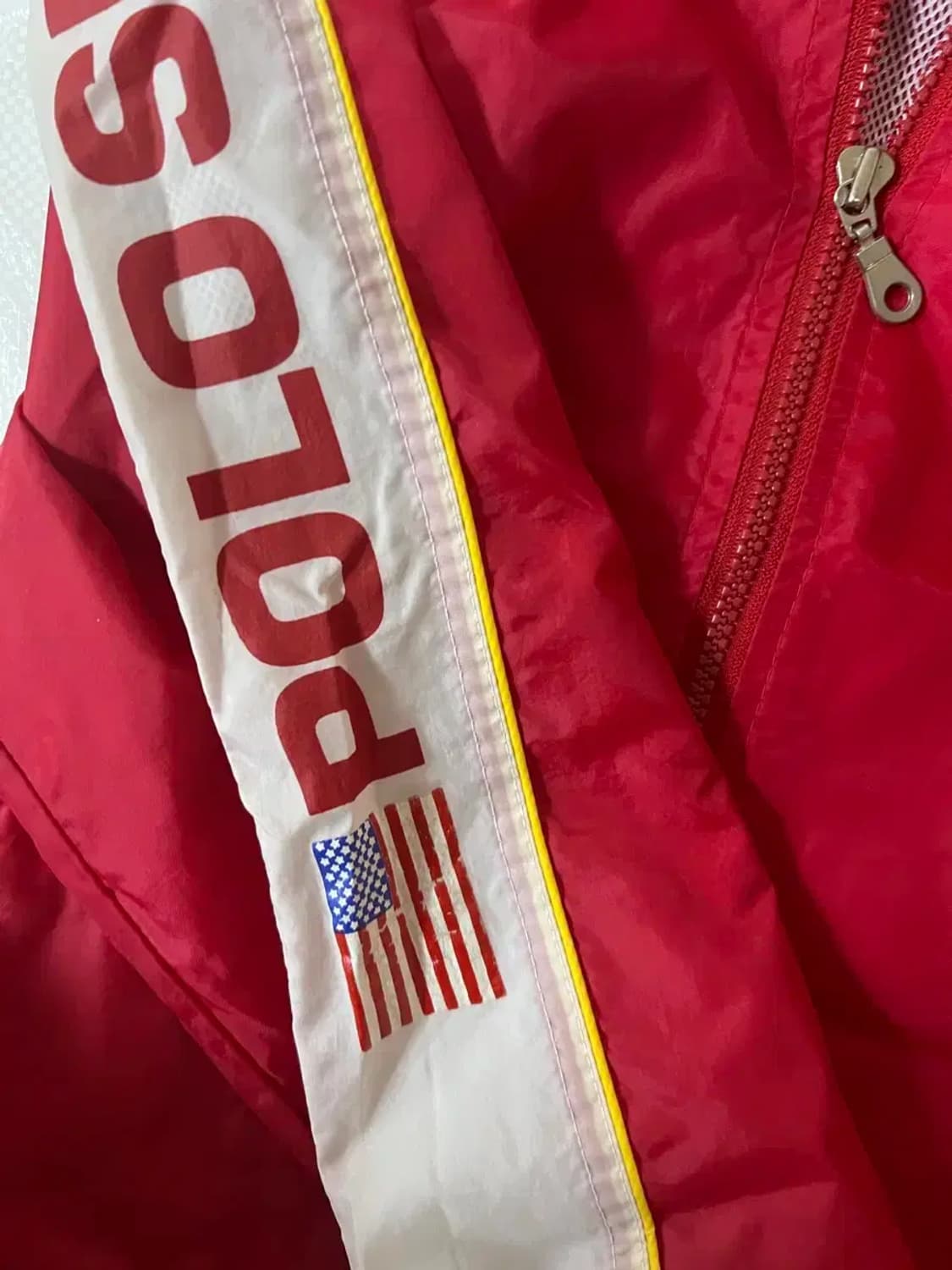 90s 폴로 스포츠 usa 성조기  바람막이 자켓 L 상품이미지4