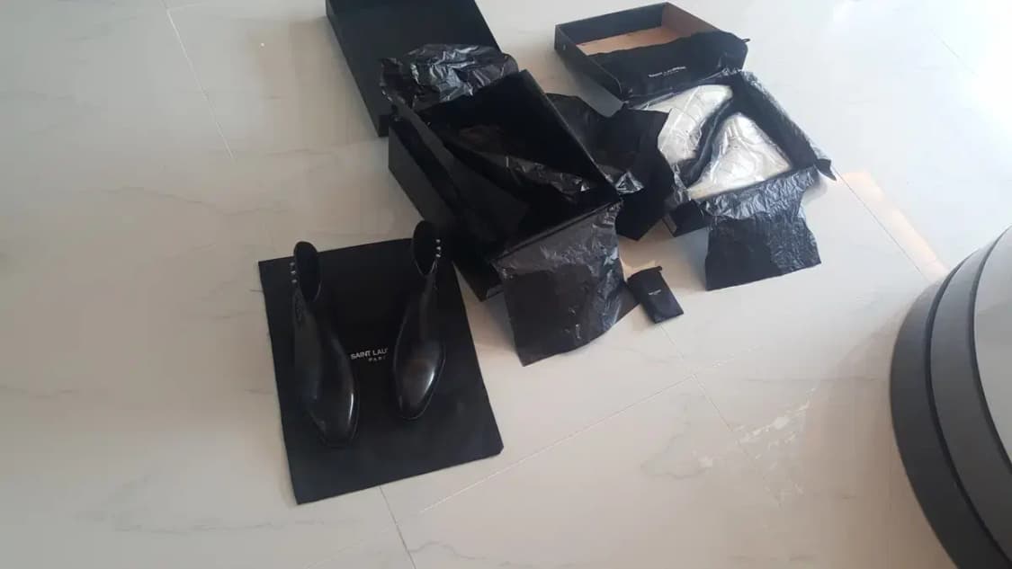 생로랑 화이트 클래식 램스 하이탑 42 상품이미지5